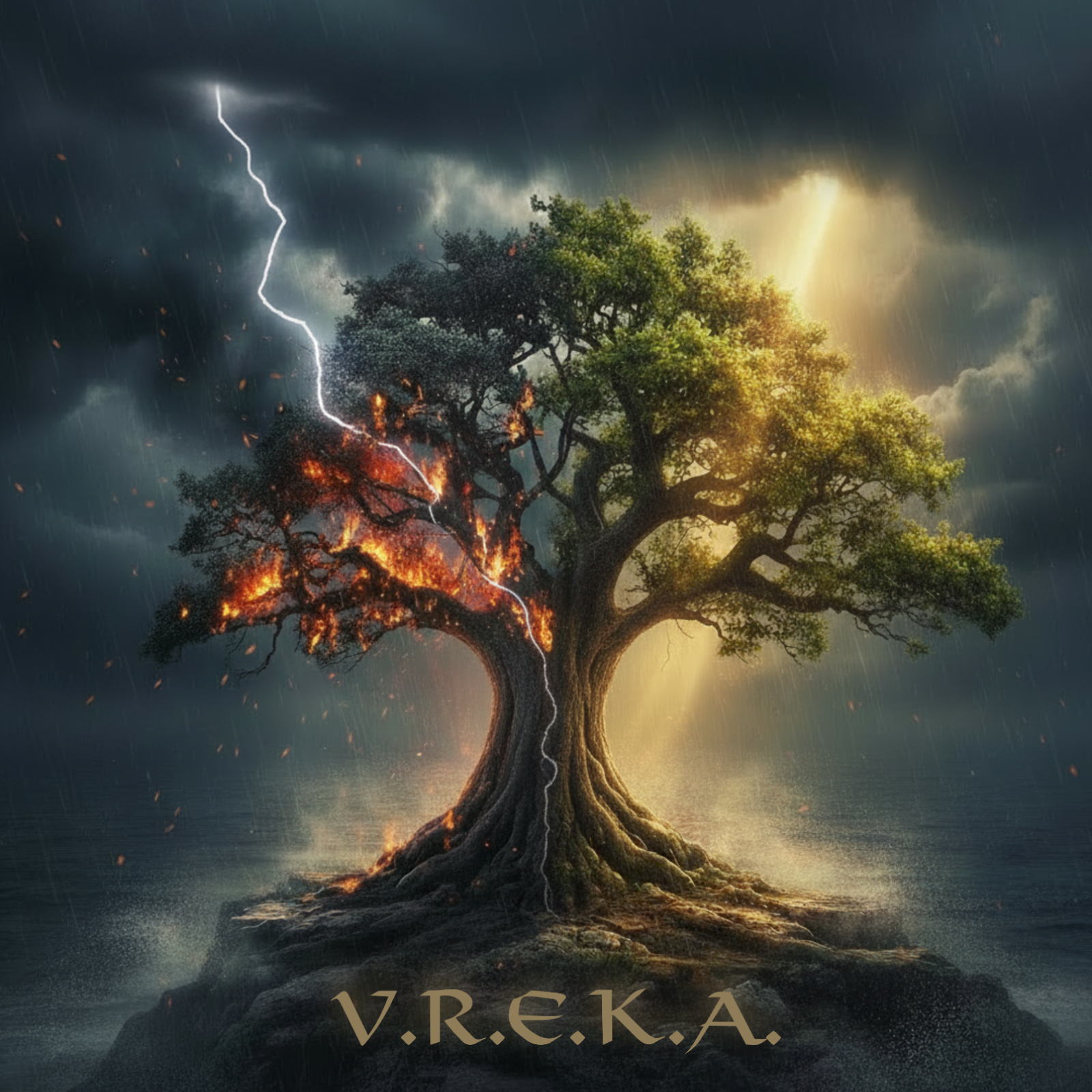 KI-generiertes Cover des aktuellen Albums von V.R.E.K.A.